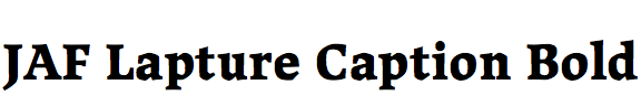 JAF Lapture Caption Bold