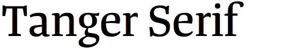 Tanger Serif