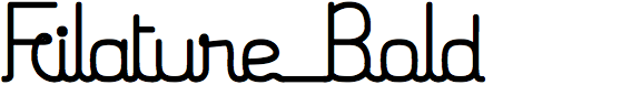 Filature Bold
