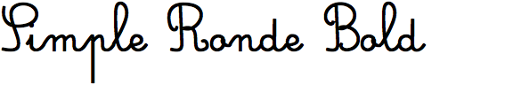 Simple Ronde Bold