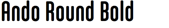 Ando Round Bold