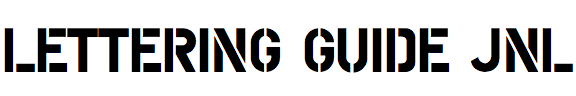 Lettering Guide JNL