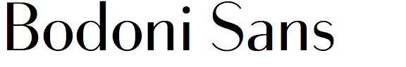 Bodoni Sans