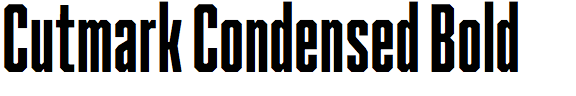 Cutmark Condensed Bold