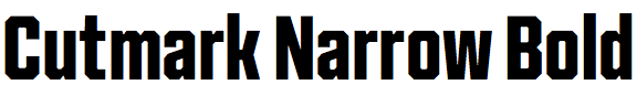 Cutmark Narrow Bold