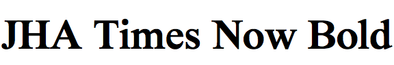JHA Times Now Bold