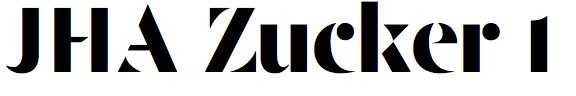 JHA Zucker 1