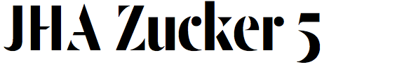 JHA Zucker 5