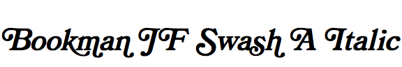 Bookman JF Swash A Italic