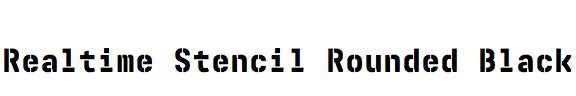 Realtime Stencil Rounded Black