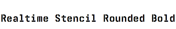 Realtime Stencil Rounded Bold
