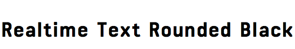 Realtime Text Rounded Black