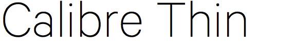 Calibre Thin