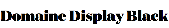 Domaine Display Black