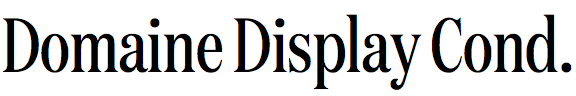 Domaine Display Condensed