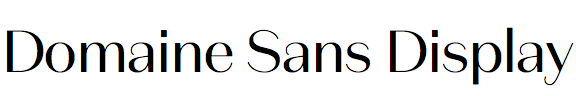 Domaine Sans Display