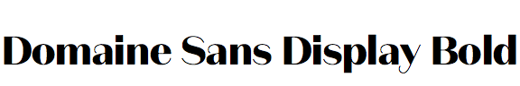 Domaine Sans Display Bold