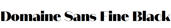 Domaine Sans Fine Black