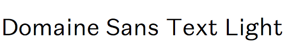 Domaine Sans Text Light