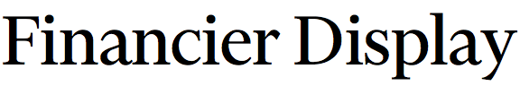 Financier Display