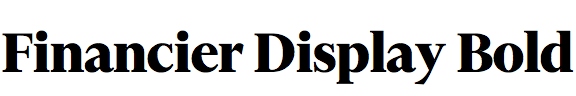 Financier Display Bold