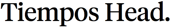 Tiempos Headline