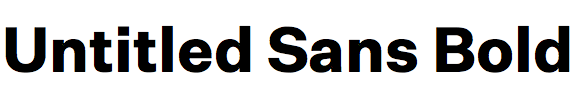 Untitled Sans Bold
