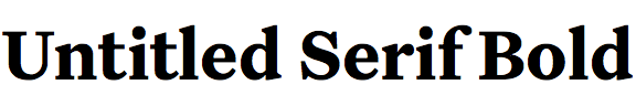 Untitled Serif Bold
