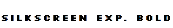 Silkscreen Expanded Bold