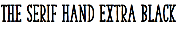 The Serif Hand Extra Black