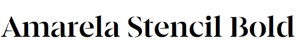 Amarela Stencil Bold