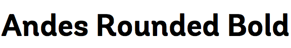 Andes Rounded Bold