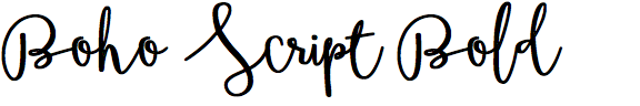 Boho Script Bold