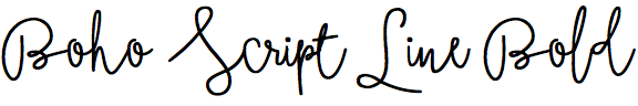 Boho Script Line Bold