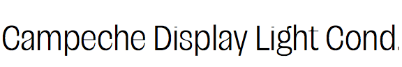 Campeche Display Light Condensed