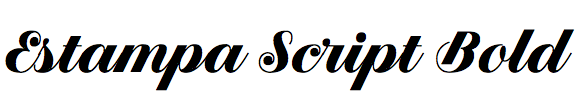 Estampa Script Bold