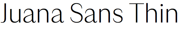 Juana Sans Thin