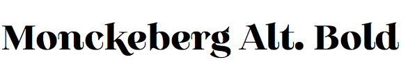 Monckeberg Alternate Bold