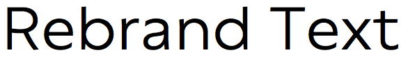 Rebrand Text