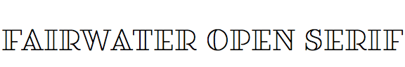Fairwater Open Serif