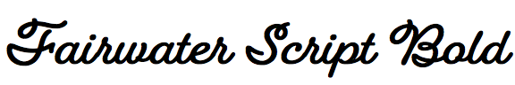 Fairwater Script Bold