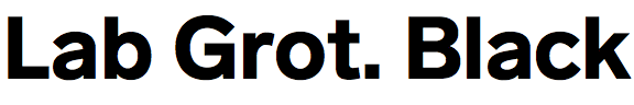 Lab Grotesque Black