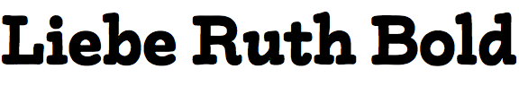 Liebe Ruth Bold