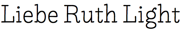 Liebe Ruth Light