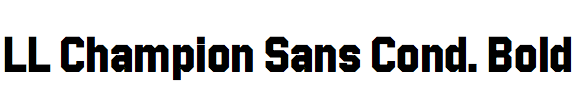 LL Champion Sans Condensed Bold