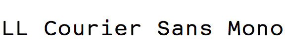 LL Courier Sans Mono