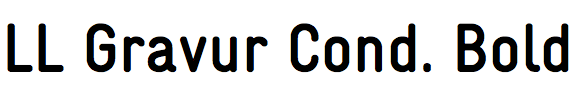 LL Gravur Condensed Bold