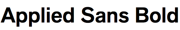 Applied Sans Bold