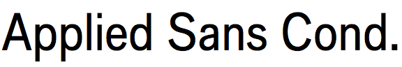 Applied Sans Condensed