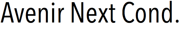 Avenir Next Condensed